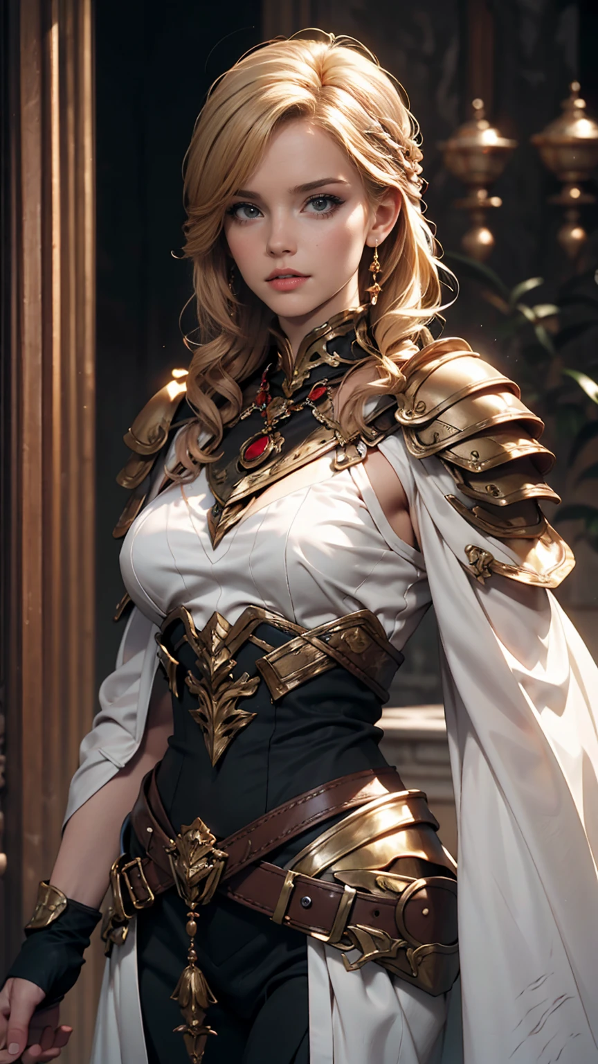 Redrawn armor to hide exposed skin、White woman