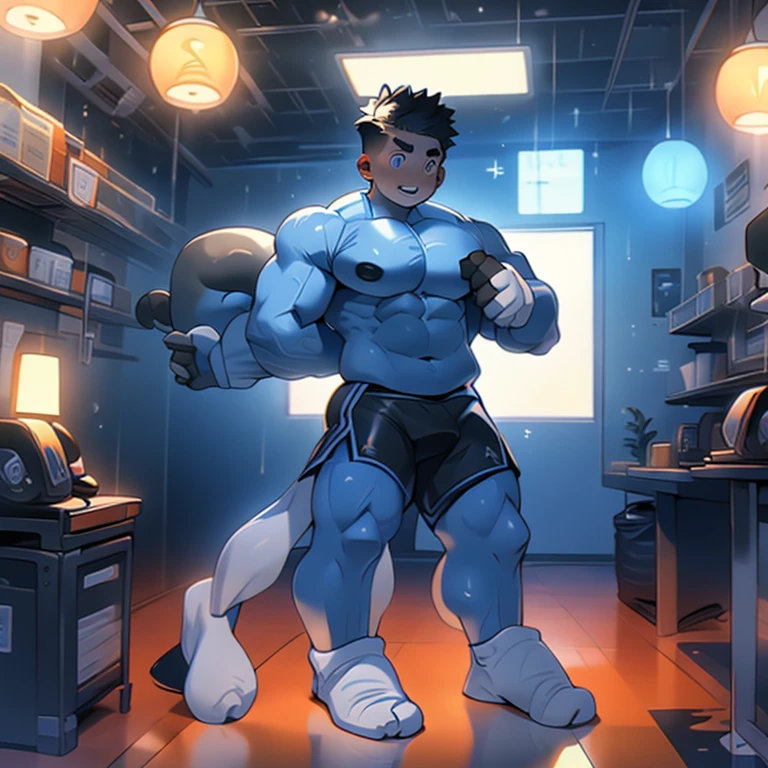 Libido boy，Tong，large pecs，Big bag，Wear white basketball socks，Half recumbent，CG sense，POV perspective，Dark atmosphere，8K,Cinematic lighting effects，Textured skin，best qualtiy，Storytelling images，Storytelling images，dynamic blur，actionpose