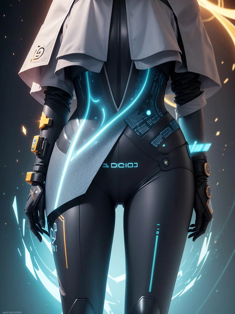 background with futuristic elements, Learn the elements with girls, Highlighted phrase "Don&#39;t let procrastination dictate your limits，Firmly、Firmly、With confidence、Persevere and overcome your limits",