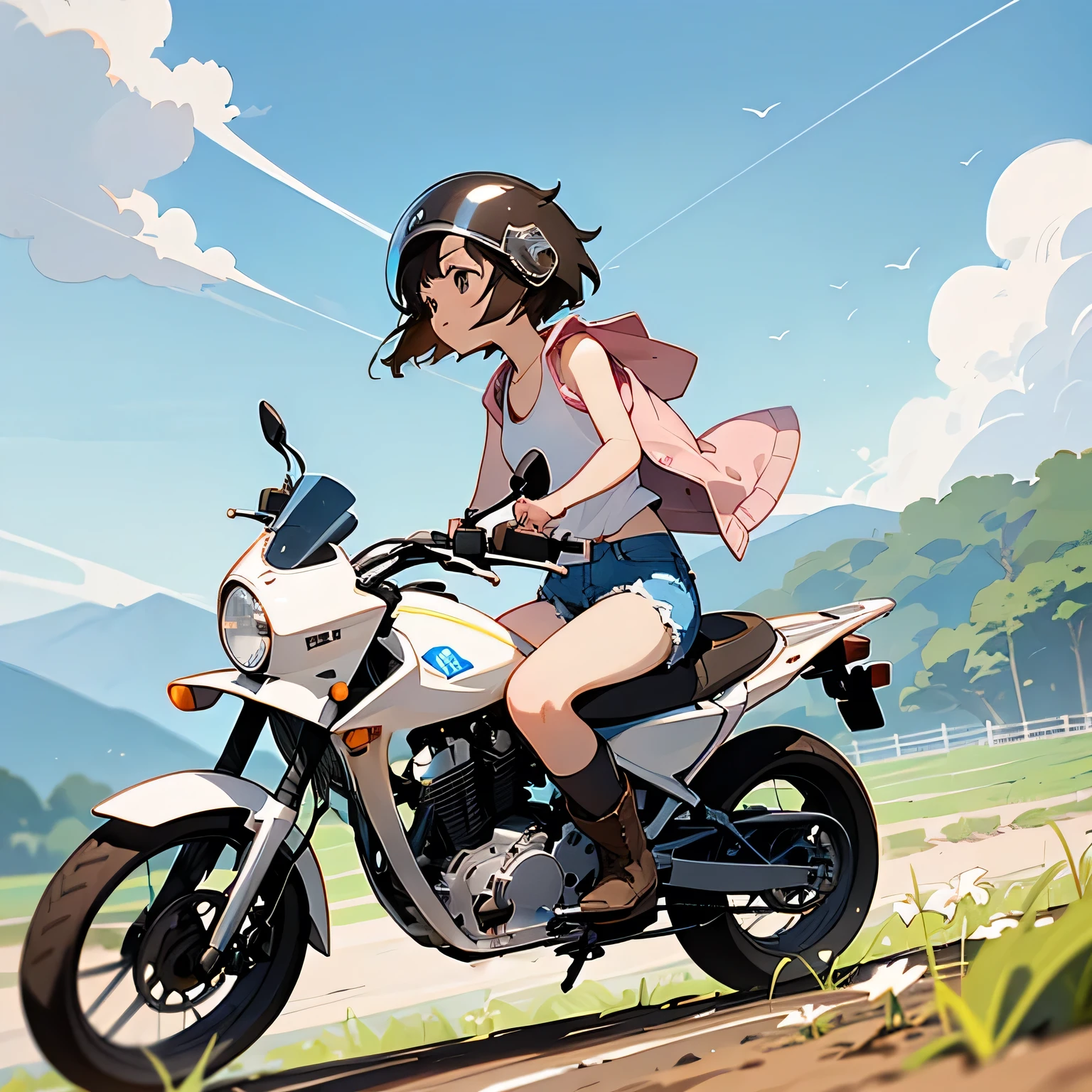 ((White Super Cub:1.5))