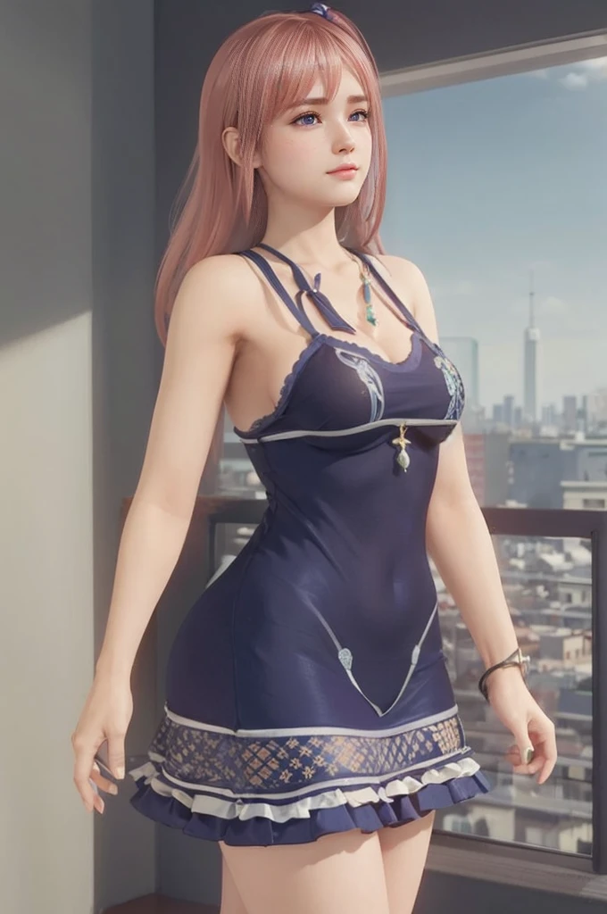 A Female robot is sleeping in the book, spread legs, nude, banzai pose. she wears no dress. She Brown short hair is tied with two big red clothespins, She lifts up the under hem of her white plain dress, leaning over, masterpiece, very short pigtails,brown hair, mature, android, blue eyes, full body figure, Height: 160cm, flushed cheeks, 2020s anime picture, A beautiful robot with short brown hair in two short pigtails held up by two very large huge red clothespins, Uplifting, No NSFW, whole body, barefoot, archaic smile, getting orgasm, 25 years old, sweat bucket.