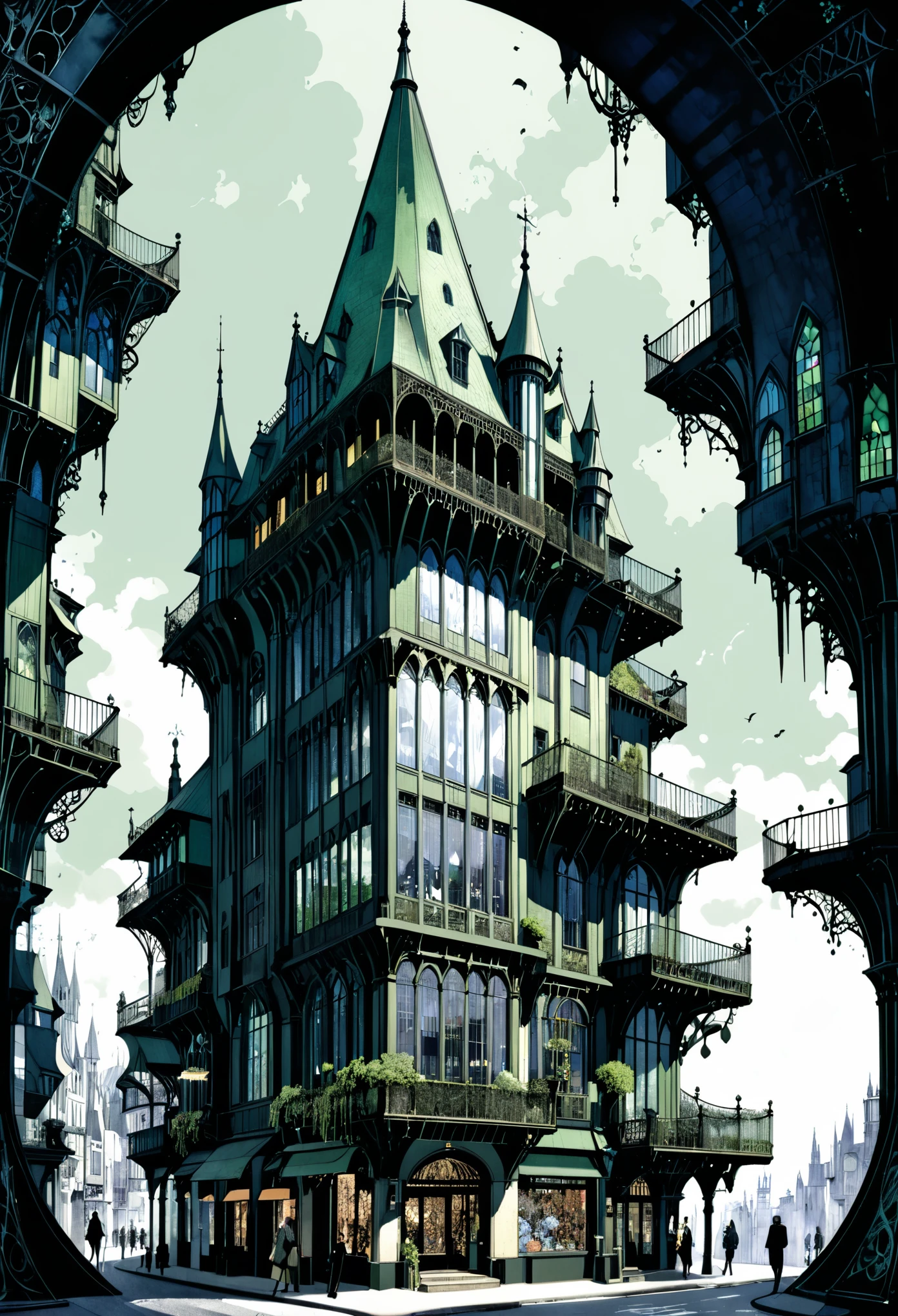 Harry Clark (Harry Clarke) style,Future urban architectural design