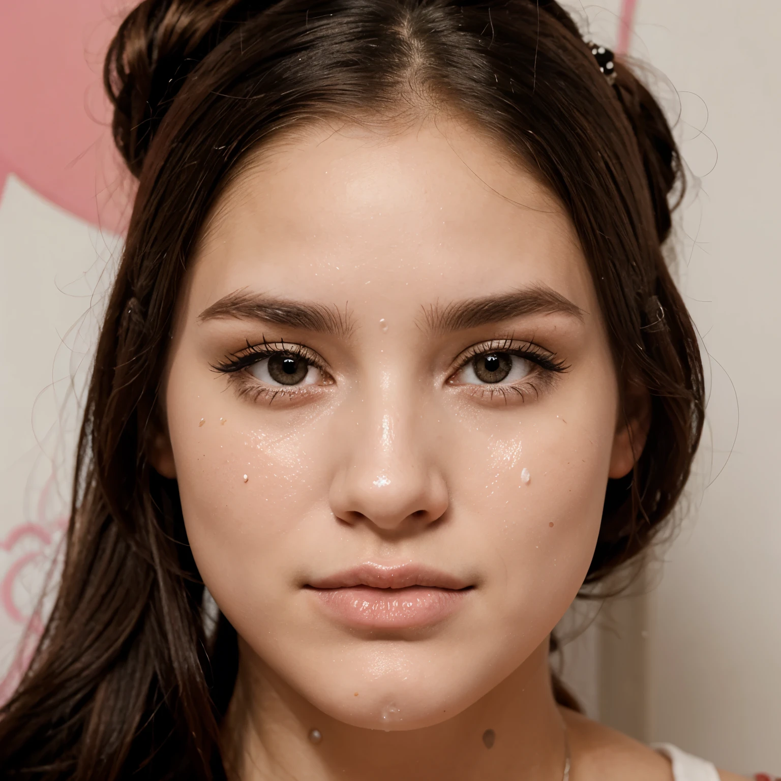 Bella poarch with cum on her face