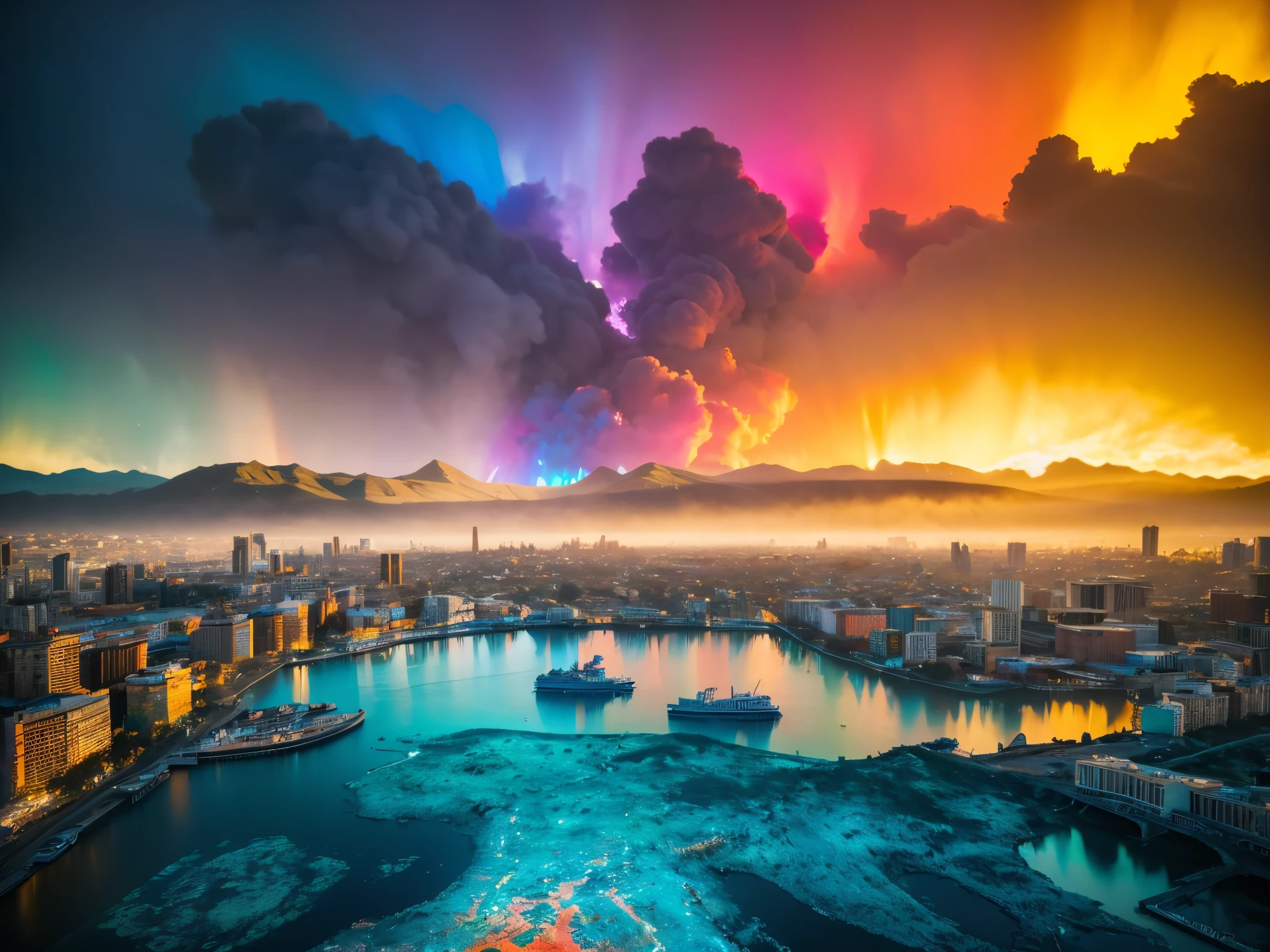 8k, Top quality:1.2, (masterpiece), ((High color saturation)), Beautiful and beautiful, Chaos in its most beautiful form, brutalist design, Vibrant colors, , Michael Mraz, Adrian Gurney, Petra Cottwright, atmosphere, Sound of ecstasy, Streaming notes are visible, Vibrant colors, Soft colors background, Octane Render