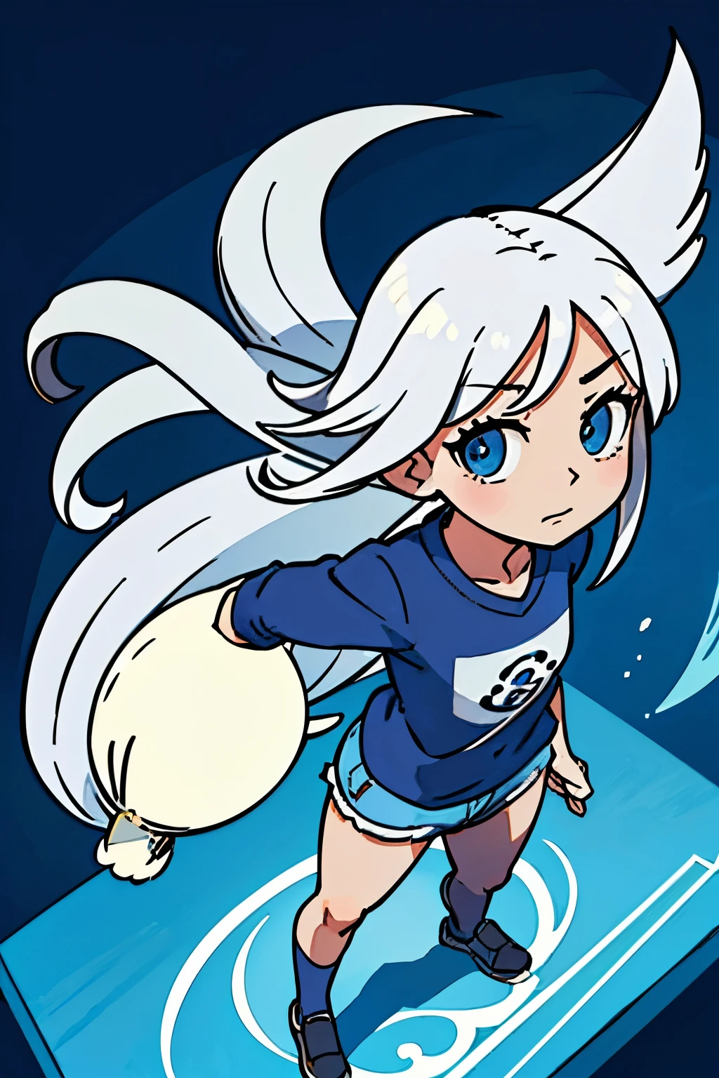 (Melhor qualidade:0.8),
(Melhor qualidade:0.8), perfect anime illustration,Mulher bonita,Parecendo uma gata,De orelhas e cabelo branco,Com olhos pretos,Usando um moletom preto