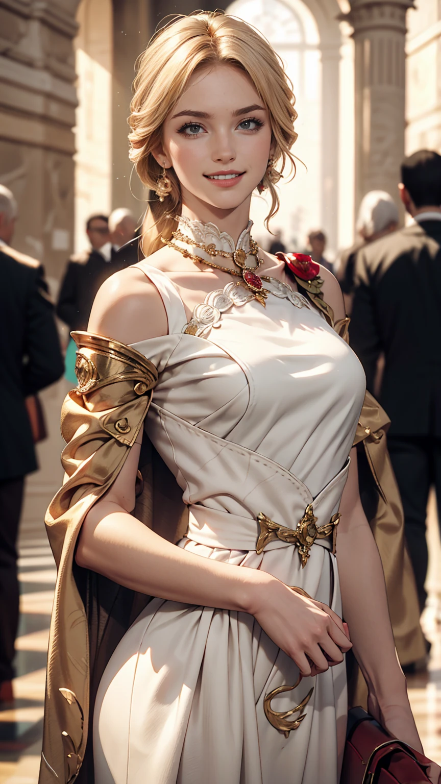 White woman、Roman Empire、smile