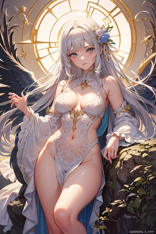 (Obra maestra:1.2), Mejor calidad, (illustration:1.2), (ultra detallado), hiper detalles, (delicado detallado), (detalles intrincados), (cinematic light, Mejor calidad Backlights), Delete line, desde abajo, solista, Cuerpo perfecto, (1 chica), An incredibly detailed (((oil painting by luis Royo, Tim Burton))), with staggeringly intricate details at an unbelievable 8K resolution, depicting a peaceful scene where a gently floating figure in a soft pink hue stands out against a delicate pastel backdrop, its luxuriously lipsticked lips and ethereal glow emanating a sense of transcendent beauty, (constituir), alto contraste, (mejor iluminacion, un extremadamente creado y hermoso), (cinematic light), vistoso,