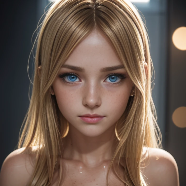 professional full length photography,round face,piercing, costs, satisfied, toplesss, high quality, a high resolution, 4k, 5d, Photorealism, Complex light,Beautiful bust,dark blonde hair, denude, Blue eyes,pleasure,
very beautiful seductive girl, cute face with freckles ahegao, crying, looks into the frame, naturism, drops instead of clothes,waiting for a man,