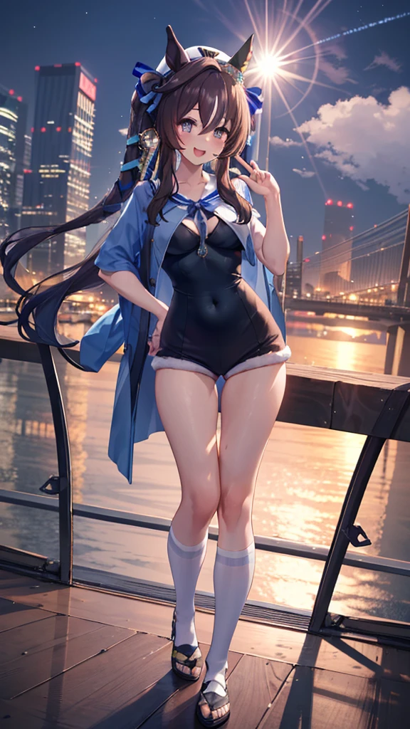 vivlos \(umamusume\),(full body),1 girl, alone, smile, Open your mouth,whole body, Luxury Room, 1 girl, masterpiece, High quality, 最high quality, Viblos (umamusume),Victory server,Put one hand on your hip,upright, Beautiful background, Particles of light, Light of the sun, Dramatic lighting, outside, Shiny, Realistic, 最high quality, Very detailed, Get used to it, scenery, beautifullyて細かい目, Thinning hair,whole bodyショット,((Very detailedな背景)), ((Cowboy Shot,Dynamic Angle)),1 girl,(Shiny肌:1.3),(beautifully濃厚な肌),(Thinning hair), masterpiece, high quality, High resolution, Confused,(beautifully、beautiful:1.2), Beautiful Hands, (4K), 8k, Perfect balance,(Very detailedな CG Unity 8k 壁紙), Perfect hands, Embarrassing, Intricate details,Written boundary depth,Professional photography, Bokeh, High resolution, Sharp details, 最high quality, Thick thighs,Look Down,Looking up from below,