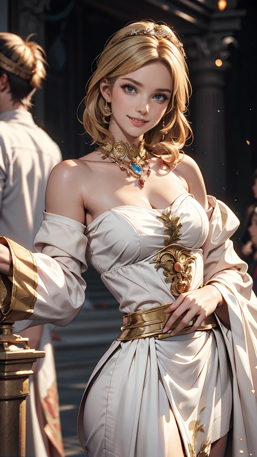 White woman、Roman Empire、smile