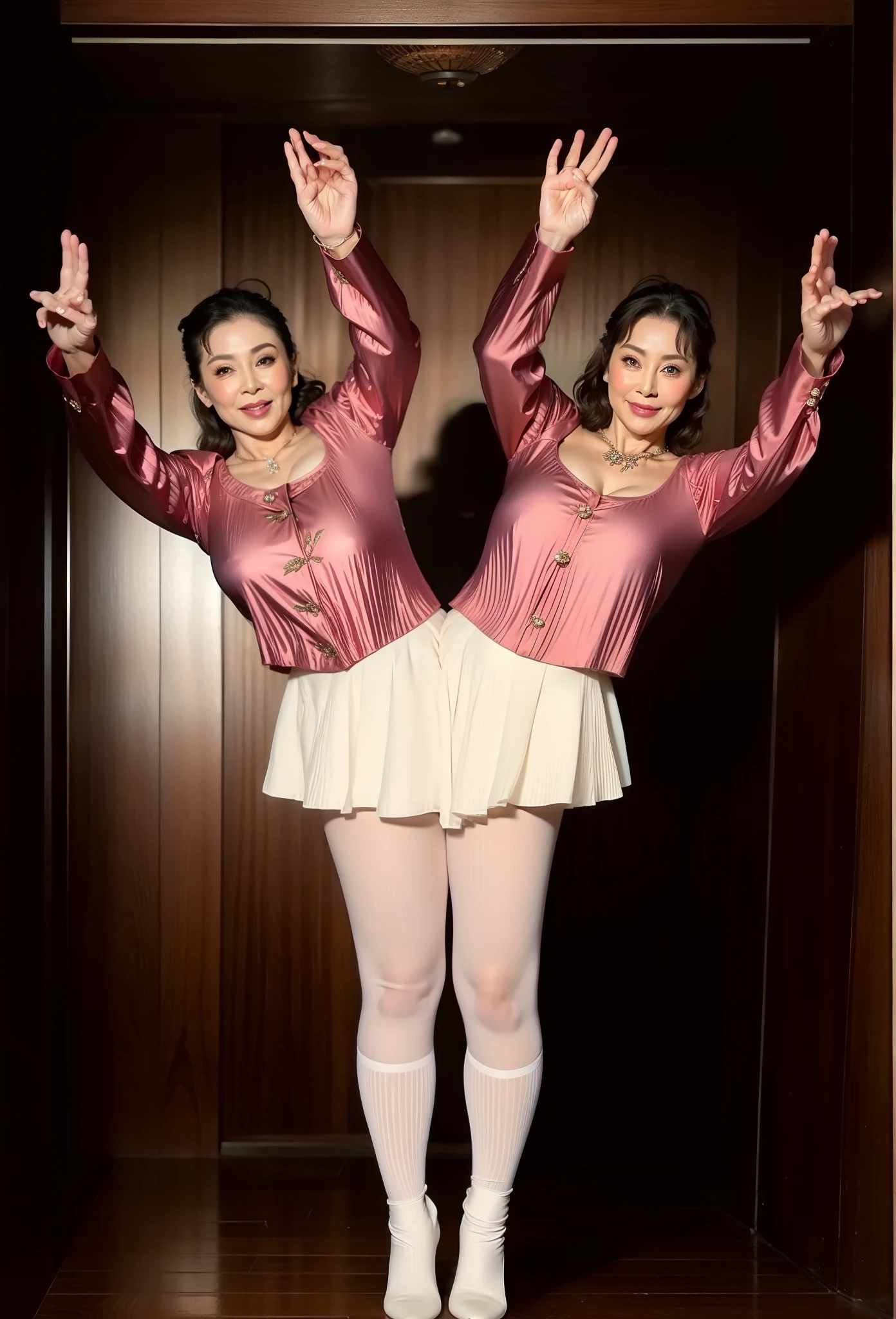 (highest quality,8k,masterpiece),Japanese Mature,50 years old,Huge ,Accentuate your cleavage,Glamour,Muchimuchi,