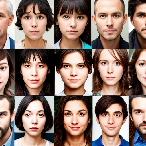 group of Litvaks people, focus on faces