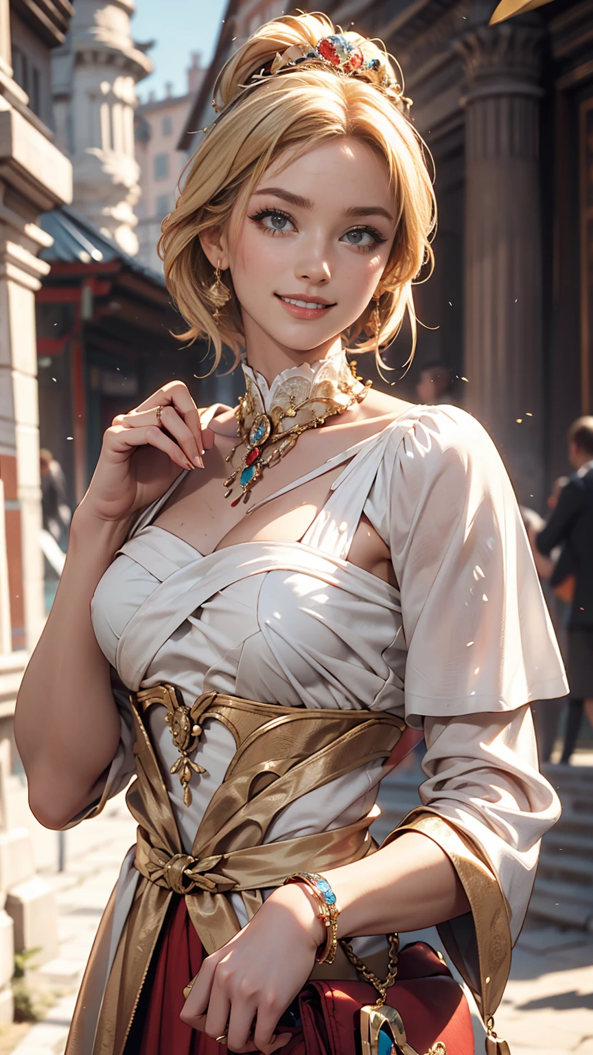 White woman、Roman Empire、Smile