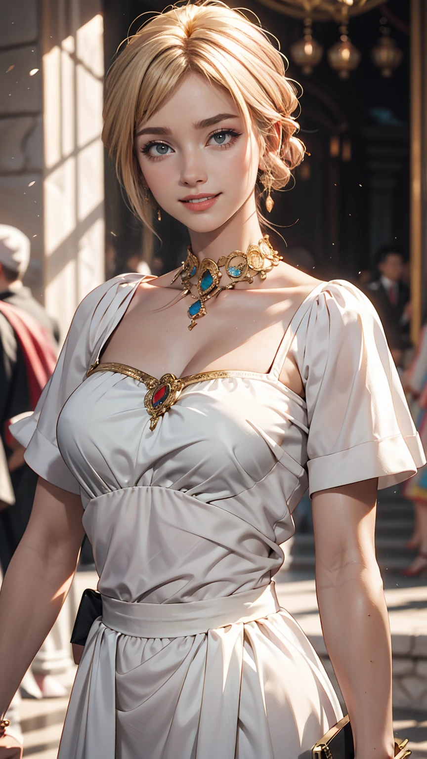 White woman、Roman Empire、Smile