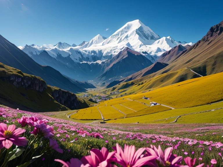 Flower of a day in the Andes, muy brillante y hermosa