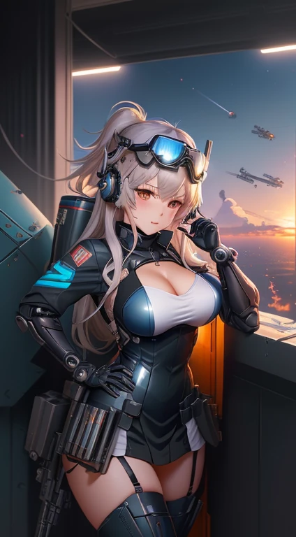 anime character with a gun and a helmet on, mechanized soldier girl, biomechanical oppai, anime maid ss military, armor girl, azur lane style, kantai collection style, soldier girl, mechanized valkyrie girl, seductive anime girl, cushart krenz, zerochan art, pixiv 3dcg, marisa kirisame, from girls frontline