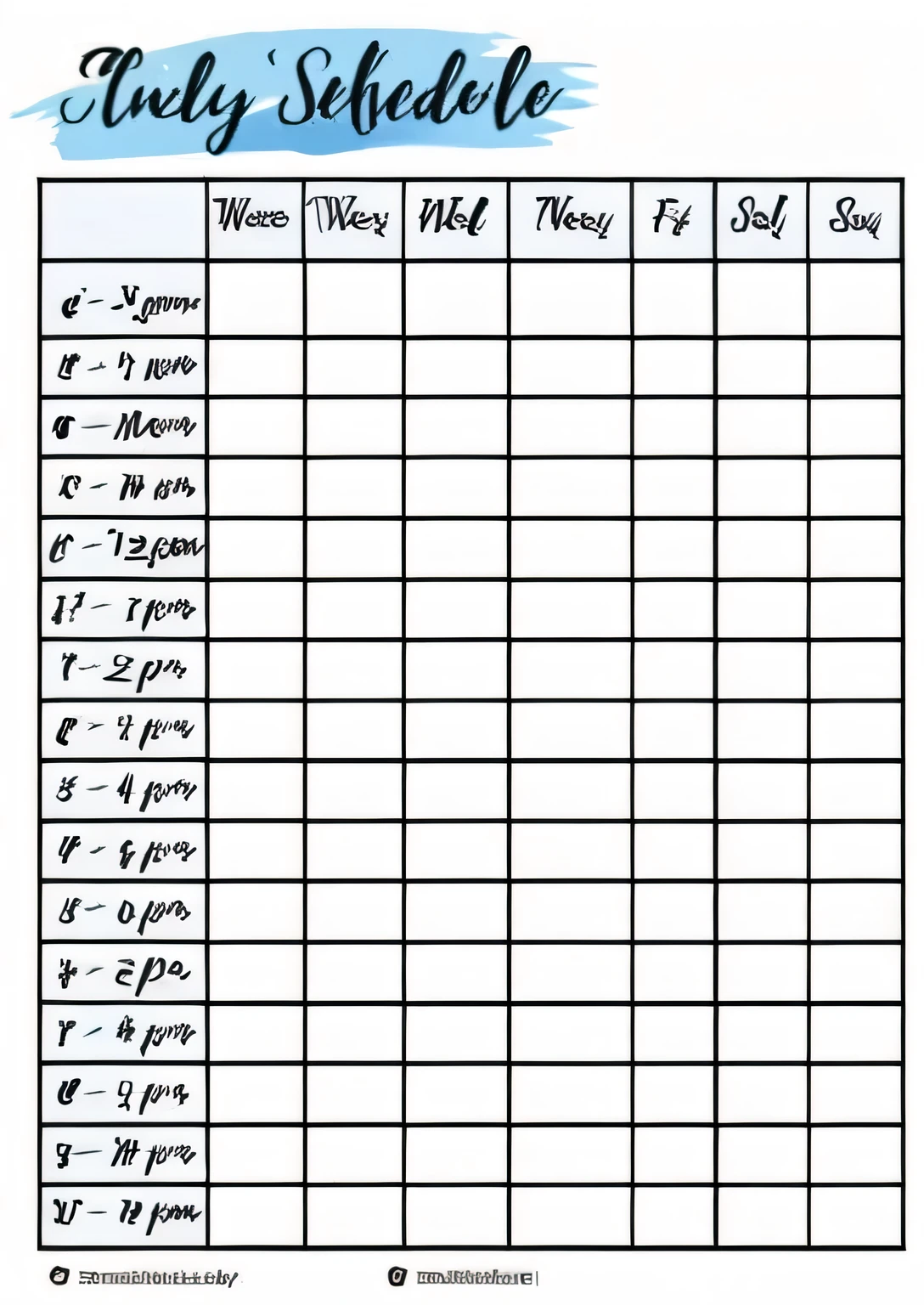 Printable Schedule for the First Week of School, template sheet, It&#39;s finally time, sheet, water level, bell, Slightly sunny weather, It&#39;s finally time, Sleepy, 1024x1024, at night, 3 pm, chart, daytime, afternoon time, typical, very accurate and detailed