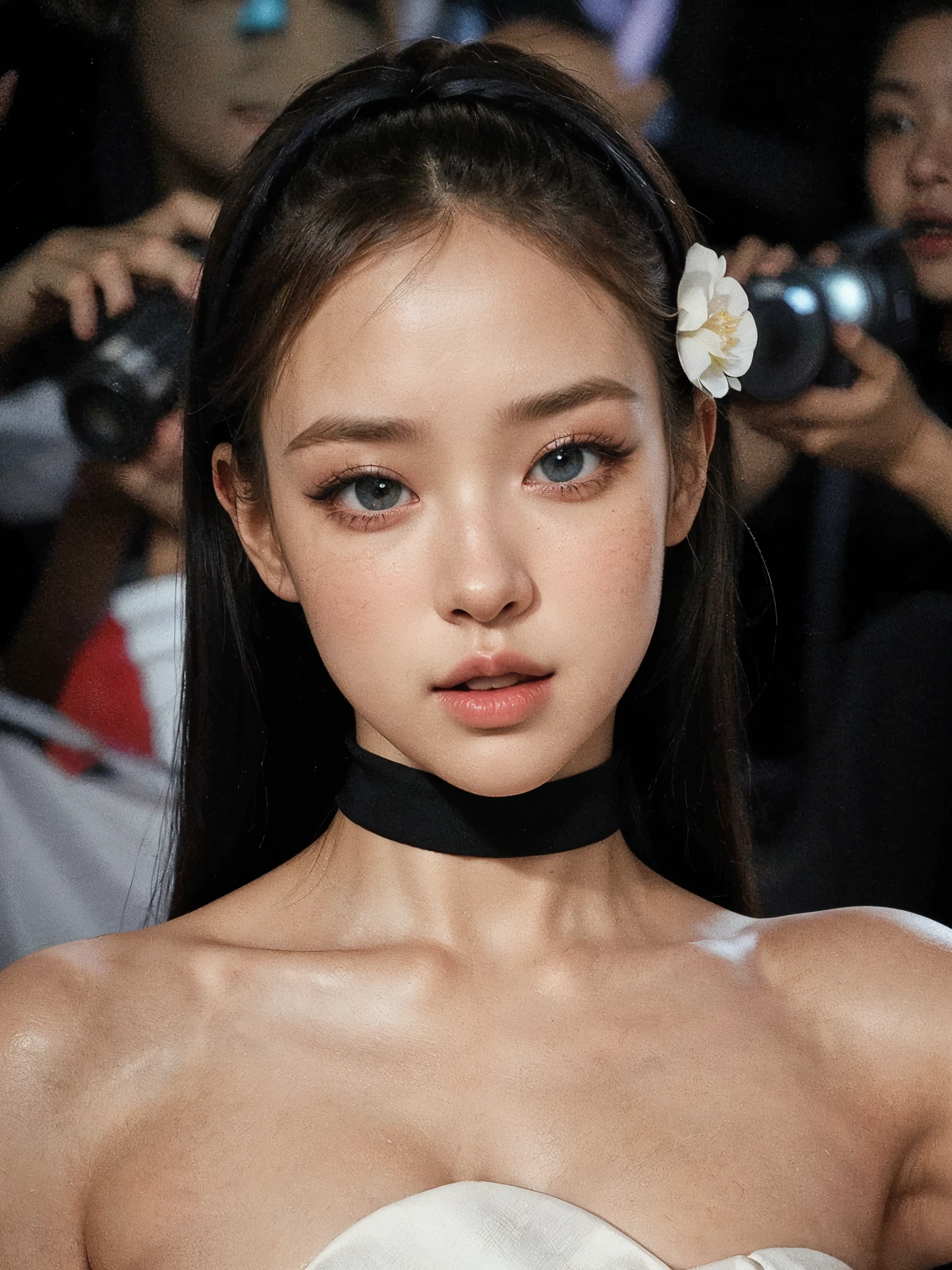 (best quality,4k,8k,highres,masterpiece:1.2),ultra-detailed,(realistic,photorealistic,photo-realistic:1.37),illustration,portraits,concert,stage lighting,vibrant colors,kaleidoscope of colors,extremely detailed eyes and face,beautiful detailed eyes,beautiful detailed lips,long eyelashes,Jennie's performance,graceful dance moves,powerful vocals,camera captures every detail,fireworks burst into the night sky,immersive,unforgettable concert experience,magical night,beauty and talent.