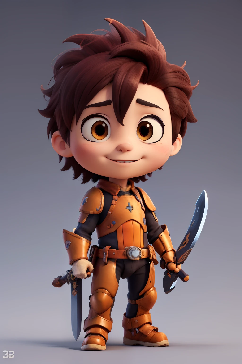 ((best quality)), ((masterpiece)), (detailed), Cartoon, Fanart, Original Character Anime, Chibi logo, Cute Chibi, Chibi Emotes, chibi perfect face, warrior armor suit, sword in there hand, Warm color matching,3d effect,3D Modeling and Rendering,8K quality,detailed skin: 1.3,realistic: 1.2
INFO