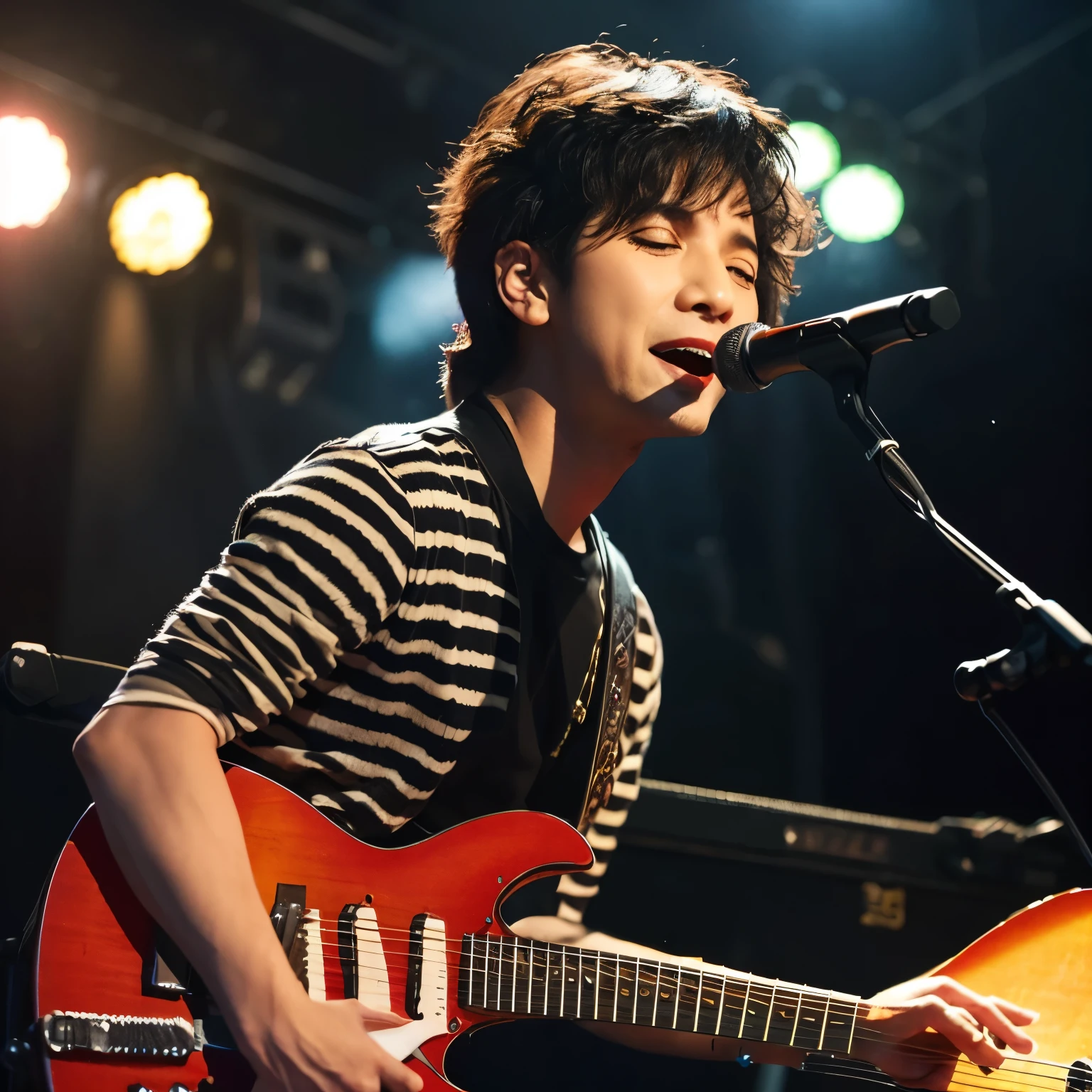 Cantante IU montando un tigre