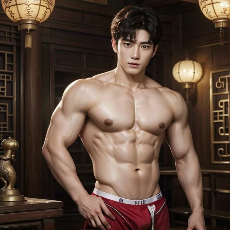 Chinese Men God, Mythology, Chinese odyssy, Handsome,, Topless, strong Muscles Athlete body, top up Frame, Sexy, Professional Lighting, , Chinese Heaven Background, Bulge Underneathe Underwear, naked Warrior , God of handsome, naked Male, , Seduce, Sex Appeals, Alafard man naked ,, muscular body, handsome, manly, inspirite by Zhang Han, Cai Xukun, Kim Do-young, Inspired by Bian Shoumin, Inspired by Xiao Yuncong, yihao ren, yanjun cheng, jinyiwei, inspired by Huang Gongwang, xintong chen, sexy body belt, wearing japanese string brief , super long big dick masturbate, correct dick in good shape ,nice butts, bare butts, Tattoo chest, tattoo hands, tattoo arms, tattoo belly, clear studio light, night ancient chinese Buddhism temple background, detailed background, fantasy Chinese themed, the best resolution, 8k, Ultra fullHD, look at the viewer, catching eyes,