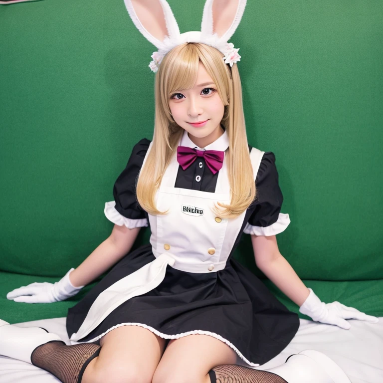 rabbit, Blonde, Female Lover, Maid costume, Medium Length Hair, Otokonoko, Four legs, rabbit,