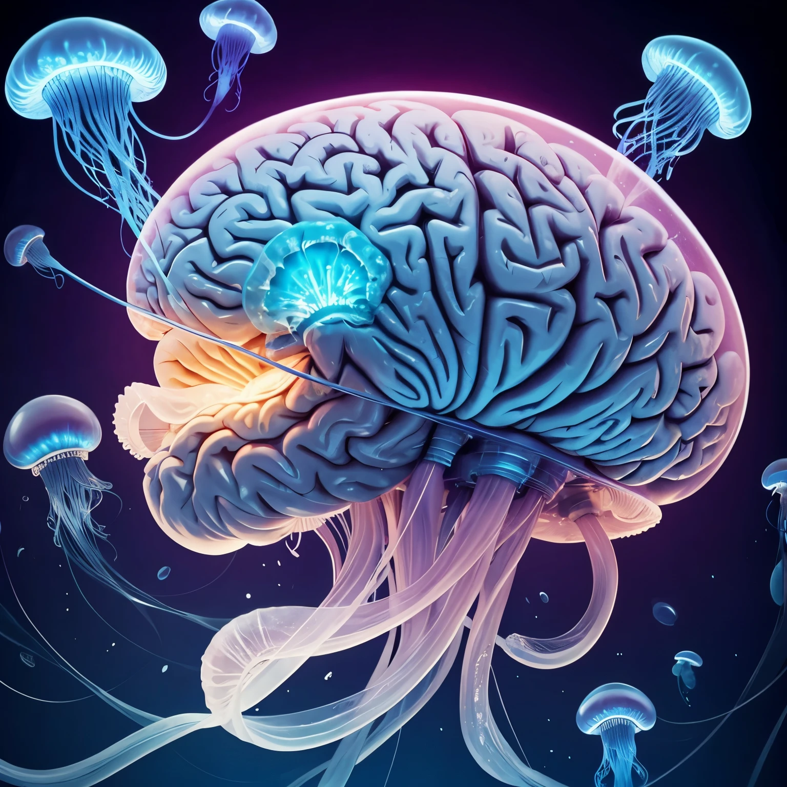 brain shaped like jellyfish