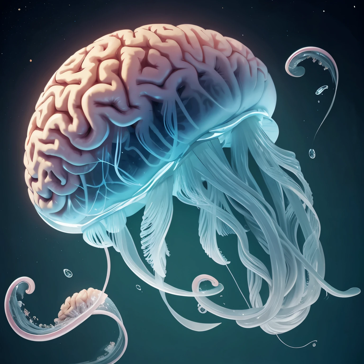 brain shaped like jellyfish
