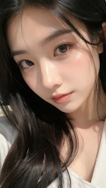 solo, 1girl, looking at viewer, black hair, long hair, beautiful detailed face, 