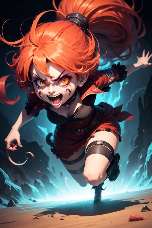 Draw a maniac for a 2D game, no background