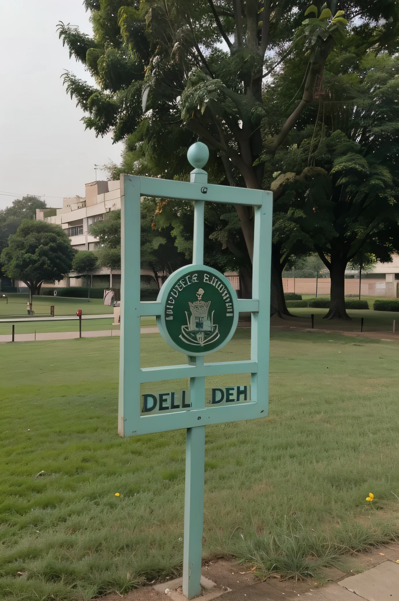 Delhi public school logo green