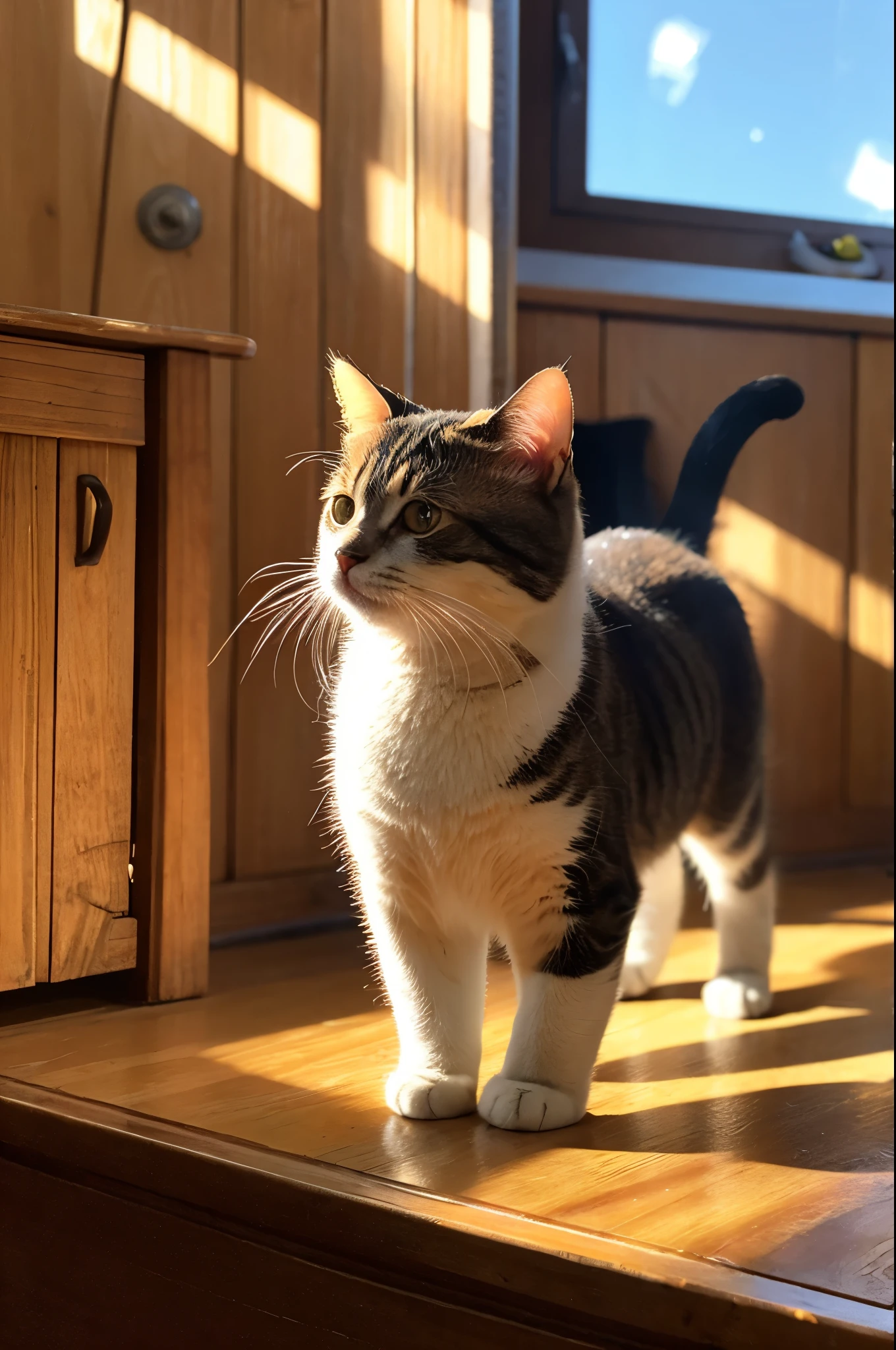 god々Shining in the bright light々Cute cat