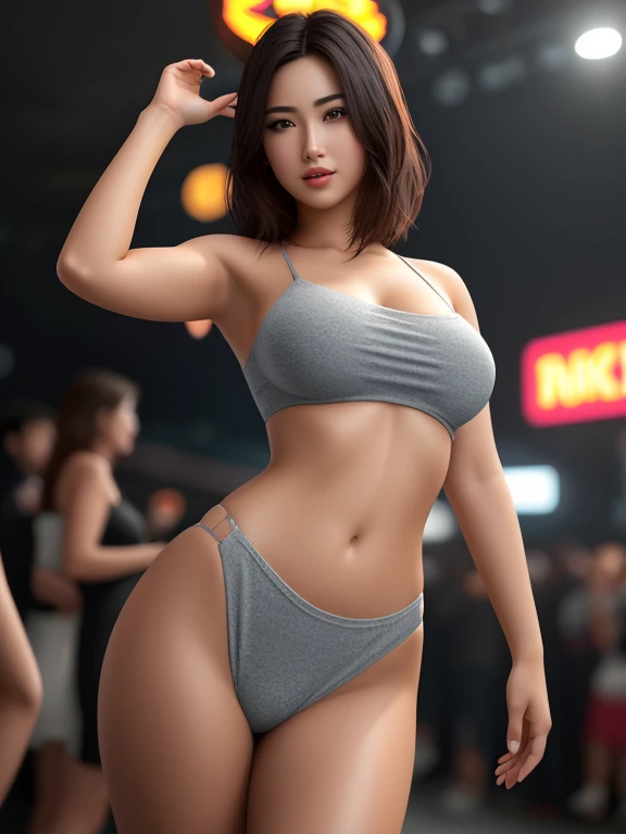 wldck, wld
masterpiece, best quality, 8k render in octane, photorealistic highly detailed, volumetric lighting and shadows photogenic ultra hot girl, Standing with one hand touching the forehead, sexy seductive confident look to camera ,
at crowded night club party