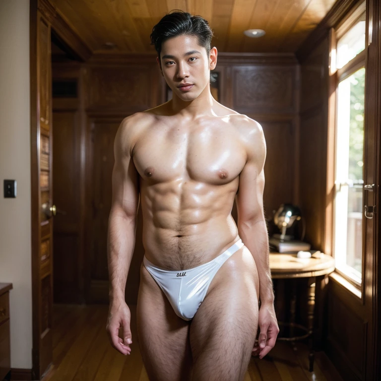 ((Boy only)), (handsome man in his 20s), (sexy latex micro thong ,), (Mischievous smile), HIG quality, beautidful eyes, (Detailed face and eyes), (Face、: 1 / 2), Noise, Real Photographics、... .PSD, Sharp Focus, High resolution 8K, realisitic & Professional Photography, 8K UHD, Soft lighting, High quality, Film grain, FujifilmXT3 ,sexy , NSFW , eroticism , full length shot(fls) ,standing, (thick thighs , phat hips ,wide pelvis , wide hips) , handsome boy , smirk , grins , K-pop idol looking , (plump hips), bare thighs, bare chest , bondage collar , tall , hunk , ((((only male , only boy)))) , standing , 🔞 , puffy nipples , swollen nipples , ((boy korean hairstyle)) , stocking garter