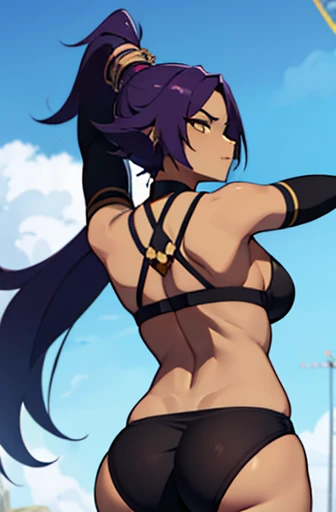 do yoruichi on your back showing your ass