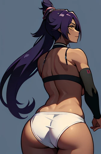 do yoruichi on your back showing your ass