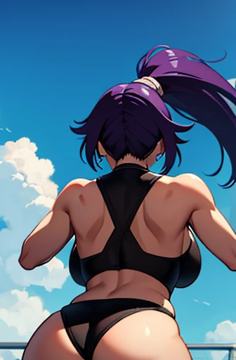 do yoruichi on your back showing your ass