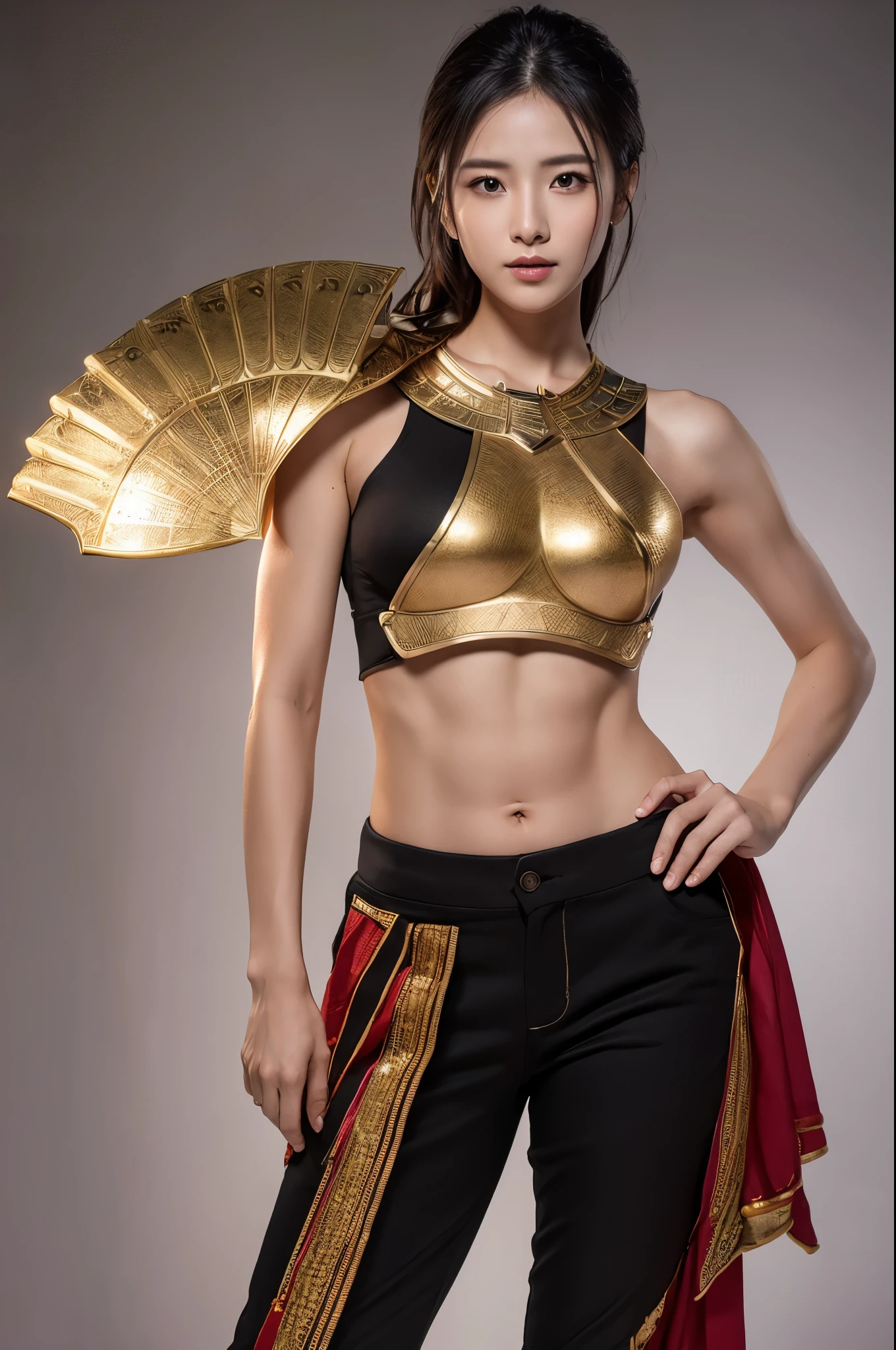 8k,非常にbig胸を持つエジプトの女性戦士,so beautiful(Like the real thing),黒い非常にbig胸部装甲,Realistic Skin,Luxury black pants,big, Long black spear,Red and white tattoos all over the body(large body),sexy,Muscular and slim body,Toned Abs,black shoulder pad,Black waist armor,Black leg armor,masterpiece,Photorealistic RAW photos of the highest quality。Bright colors,Rich colors, Backlight, Cinema Lighting, Film Grain, to be born, 50mm lens, Nikon D850,Realistic Skin,Fantasy art,Character Art,Ultra-high resolution,Surreal,A wonderful work of art、((Kyoto Panel Style))、Wind effects:1.9、Cloud Effect:1.2、Full Rendering、Unreal Engine、Beautiful armor patterns and decorations,Surreal,Armor details,Professional quality high resolution、Perfect contrast、Perfect lighting、Perfect composition、Perfect Skin、Perfect Fingers、Perfect breasts、Perfect Hair、Perfect Face、Realistic facial features,super highest quality,Slim figure,Perfect body line,Perfect hand shape,Anatomical body balance,Highly detailed face,Highly detailed eyes,Beautiful Lips,Excellent light particles,Cinema Lighting,Makeup,Ultra-high resolution,超Realistic Skin,sexyな女性のクローズアップ,Dynamic pose,Hard and strong abs,Brown Skin,Egyptian Goddess,Sunburned skin,エジプトのMakeup,