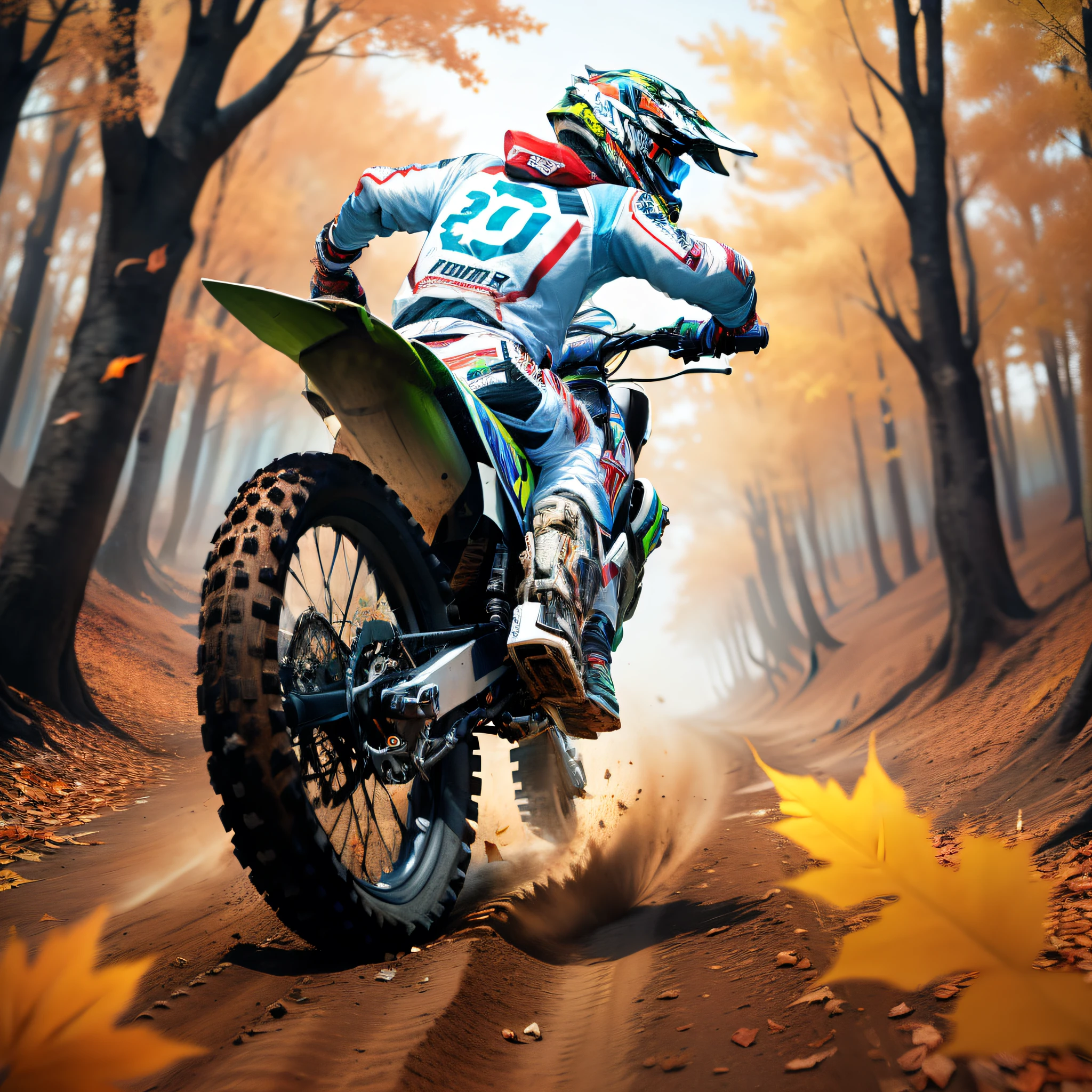 Cross motorcycle crash