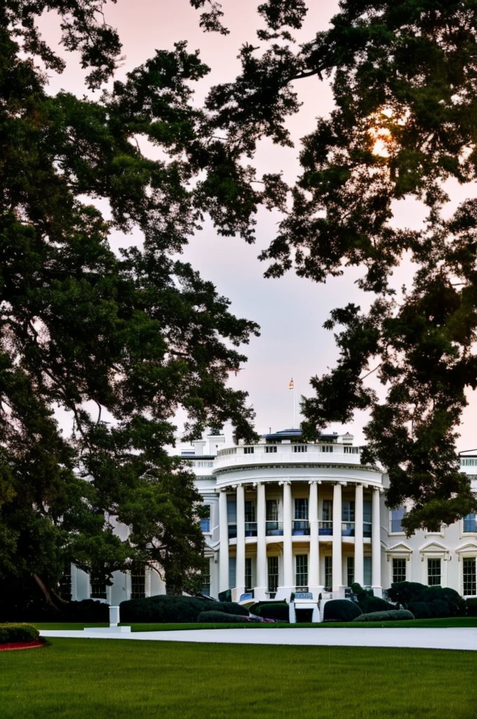 White House；evening