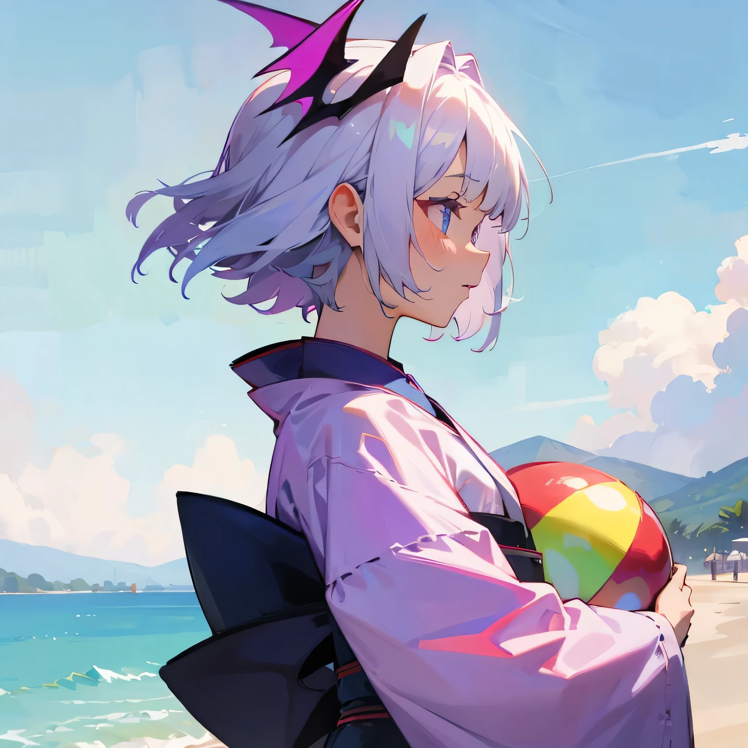 bat wings on head