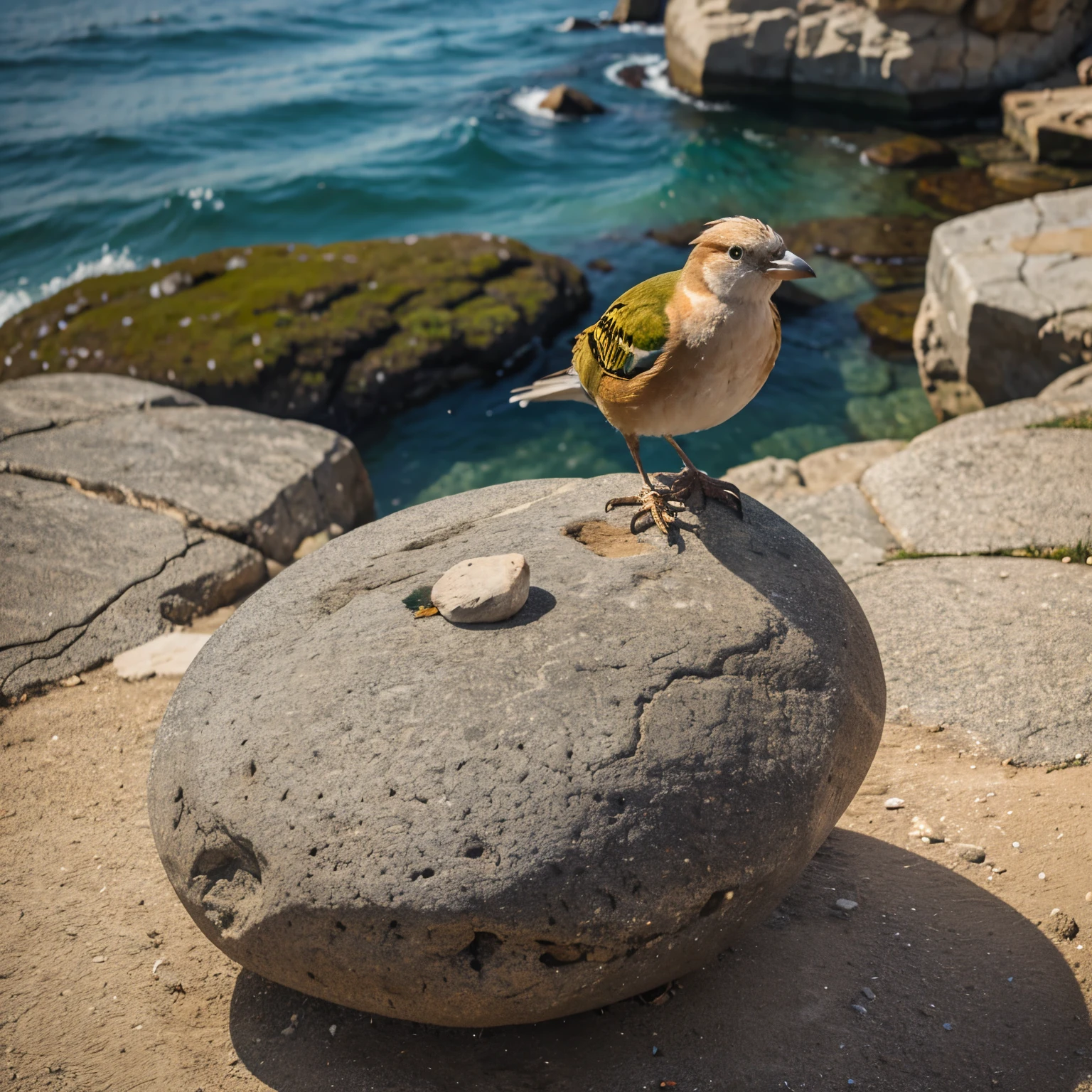 Bird on the rock