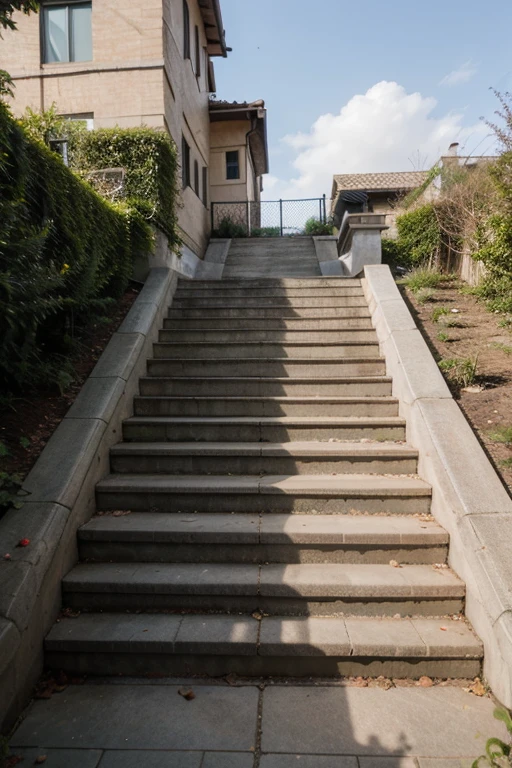((best quality)), ((masterpiece)), (detailed), Outdoor stairs