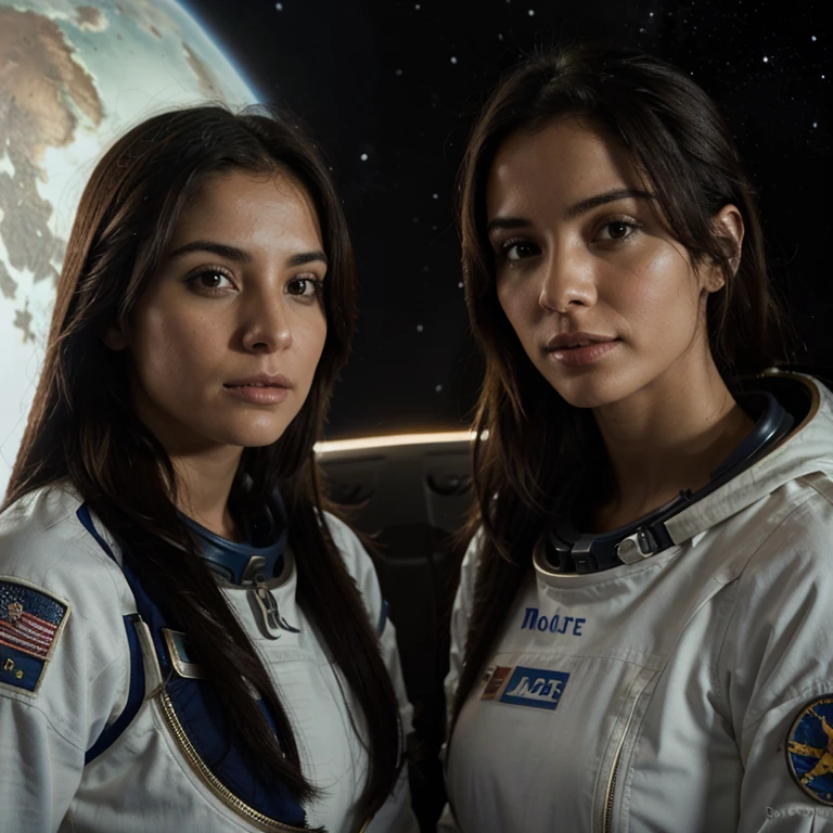 Dos mujeres astronautas en el planeta Marte 