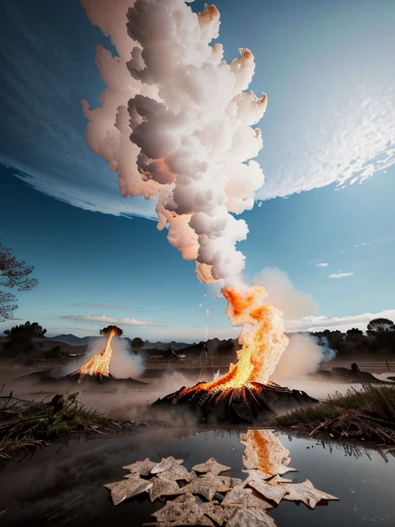 godzilla,solo,rodeado de fuego,bosque en llamas,(Gran luna llena:1.5),fumar,(polvo en el aire:1.2),MEDIO,piel roja,ojos brillantes,Magic Floating Particles,dynamic pose,(fuegos surrounded:1.5),fuegos in the air,
(mejor calidad:1.4),Obra maestra,Ultra detalle,fondo detallado,cinematic ethereal atmosphere,((bosque en llamas)),Chispa - chispear,filtraciones de luz,cielo ardiente,fuego,fuegos burning around,(flying Chispa - chispears),Nube roja,viento,piel detallada,