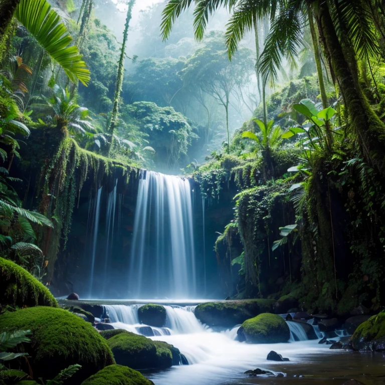 inside pristine rainforest
