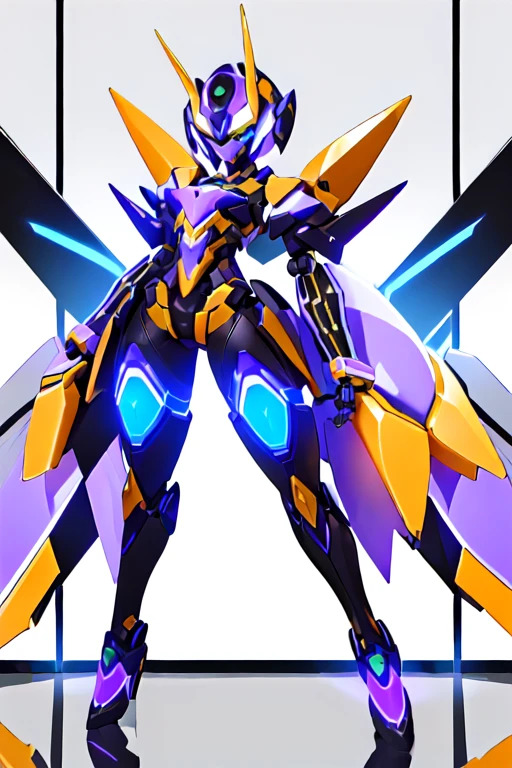 ((mOnesterpiece)), One  (robot:1.6) with sleek Onend menOnecing design, Glowing Eyes, long hOneir, Onesymmetric body, highly detOneiled, One girl, like, cute,Full body reflection