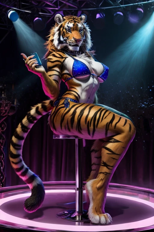 Tiger stripper bikini