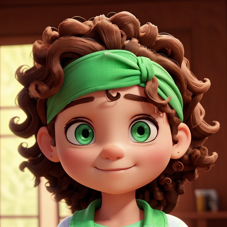 there is one with curly hair with a green headband, vestindo camisea social verde sob fundo gradiente branco , foto de retrato 8k, filmado em canon eos r5, filmado em canon eos r5, filmado em nikon z9, tirada com sony alfa 9, com rosto preciso, editado no photoshop, filmado com Sony Alpha, tirada com canon 5d mk4, capturado em canon eos r 6