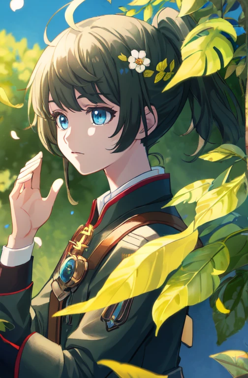 no human, masterpiece, best quality, (very detailed CG Unity 8k wallpaper) (best quality), (best illustration), (best shadow) delicate leaves of nature petals of various colors falling in the air light tracking, super detailed --v6